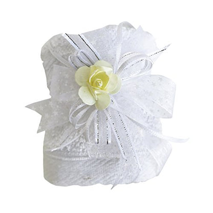 Arcangeles Mexicanos Catholic Baptism Candle Set in a Wooden Box with Towel, Candle, Rosary and Shell for Baby Boys and Girls. Handmade in Mexico