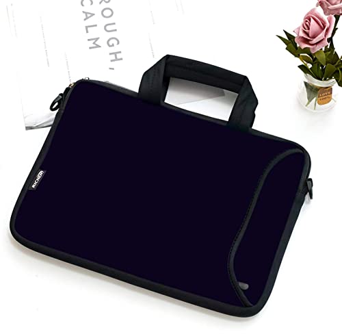 RICHEN 10 inches Messenger Bag Carrying Case with Handle Accessory Pocket Fits 7 to 10-Inch Laptops/Notebook/ebooks/Kids Pad (7-10.2 inch, Pure Black) - color: Pure Black, size: 7-10.2 inch