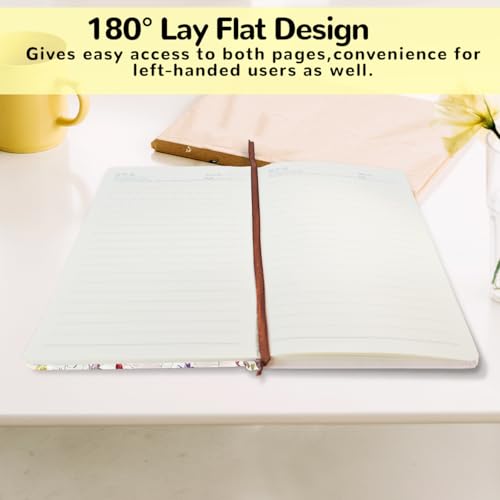 Lovdazzles Bible Flower Leather Lined Journal 200 Pages A5 Ruled Notebooks - color: Multi 1562