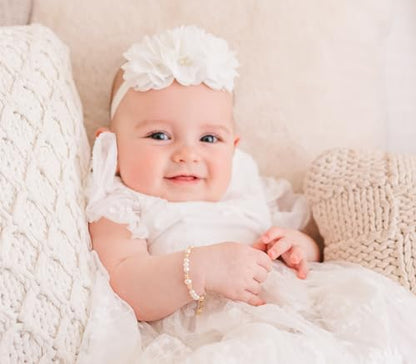 Cherished Moments Baptism to Bride Bracelet .925 Silver or 14K Gold-Plated - color: Gold Coin