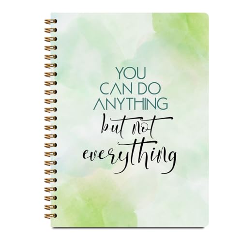 Motivational Hardcover Journal, Motivational Gifts for Women Professionals - color: Not everything