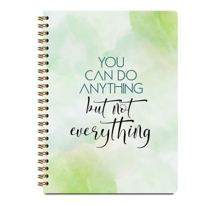 Motivational Hardcover Journal, Motivational Gifts for Women Professionals - color: Not everything