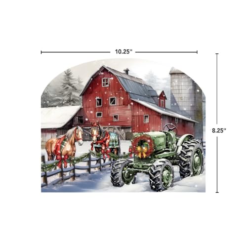 Briarwood Lane Art Sign 8.25x10.25 Christmas on the Farm - color: Christmas Farm