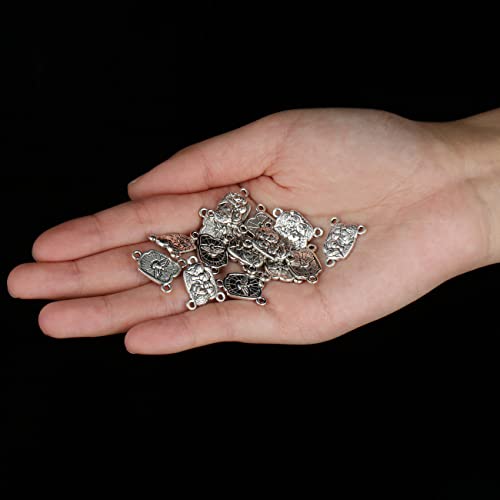 COTTVOTT St Benedict,Our Lady of Guadalupe Medal for DIY Jewelry Making,Virgin Mary Christ Jesus Rosary Center Connection Part - color: 30pcs-Holy Family Medal