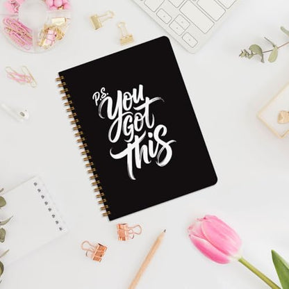 You Got This Spiral Notebook, Inspirational Notebooks for Women Men - color: You got this