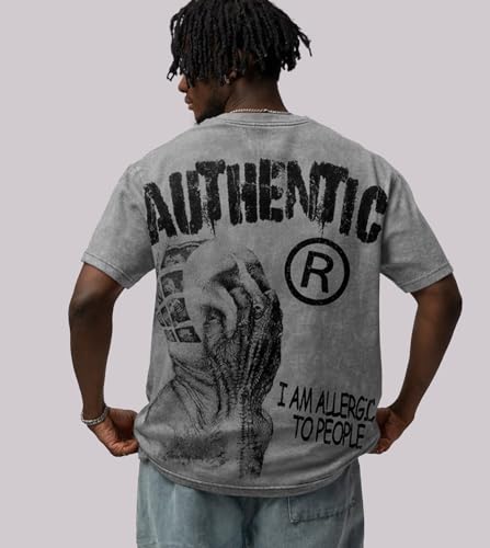Christian T-Shirts for Men, Y2K Graphic Tees Shirt Unisex - color: A Graphic Grey, size: Medium