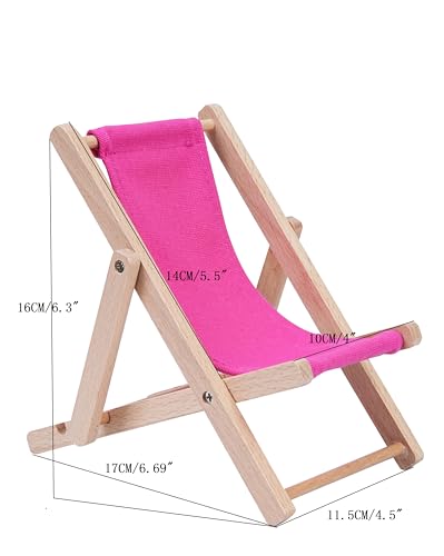 Foldable Wooden Cell Phone Stand, Phone Holder for Desk - color: Pink