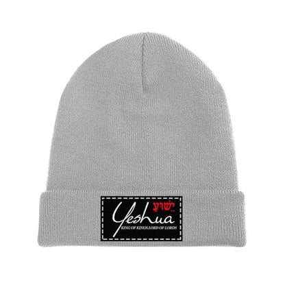 Yeshua Jesus Christian Beanie Hat Warm Winter Skull Caps Knit Slouchy Beanies for Outdoor - color: Light Gray-03