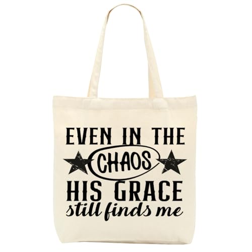 Christian Gifts for Women, Floral Faith Canvas Tote Bag, Faith Gifts for Women Mom Inspirational - color: Christian 773