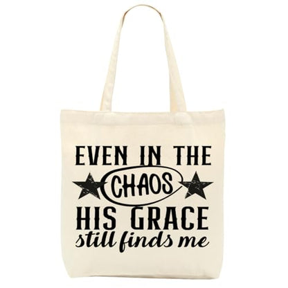 Christian Gifts for Women, Floral Faith Canvas Tote Bag, Faith Gifts for Women Mom Inspirational - color: Christian 773