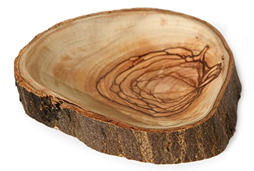 THE JERUSALEM GIFT SHOP SINCE 2004 Handcrafted Olive Wood Loaves and Fish Display - Biblical Miracle Replica from Bethlehem - Religious Home Decor & Souvenir