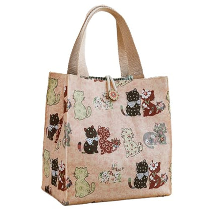SNDEC Canvas Small Bible Bag for Girls and Women, Cute Mini Preppy Aesthetic Tote, Reusable Grocery Bag for Essentials - color: Pink