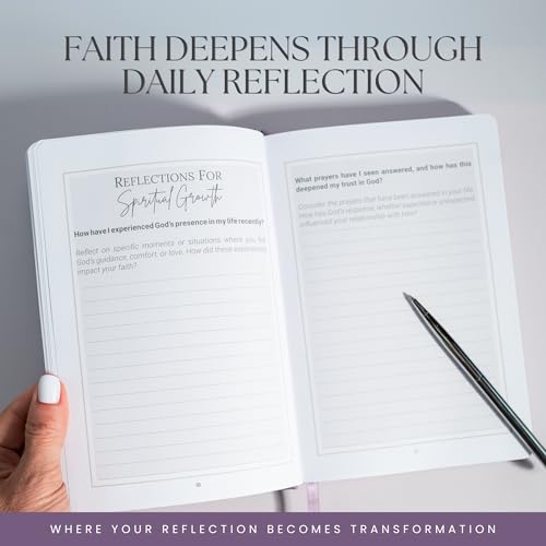 Prayer & Gratitude Journal for Women | 90-Day Christian Devotional with Bible Verses, Guided Prompts, Daily Reflections, Affirmations & Prayer Tracker | Faith-Based Journal for Spiritual Growth - color: Light Purple