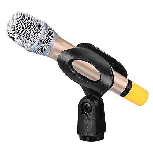 4-Pack Universal Microphone Clip Holder for Handheld Microphones