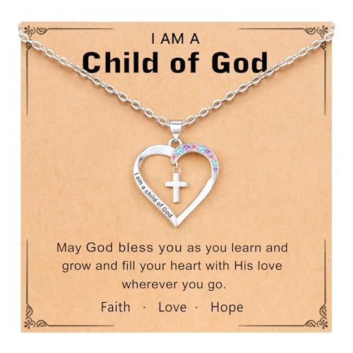 Cross Necklace for Girls- Child of God Gifts for Girls Jewelry - style: Child of God