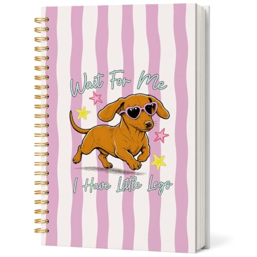 Funny Dachshund Notebook Journal for Women Teen Girls Gifts - color: Dachshund