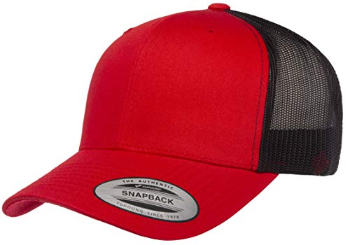 Yupoong Yp Classics Retro Trucker Cap - color: Red/Black, size: One Size, style: Single