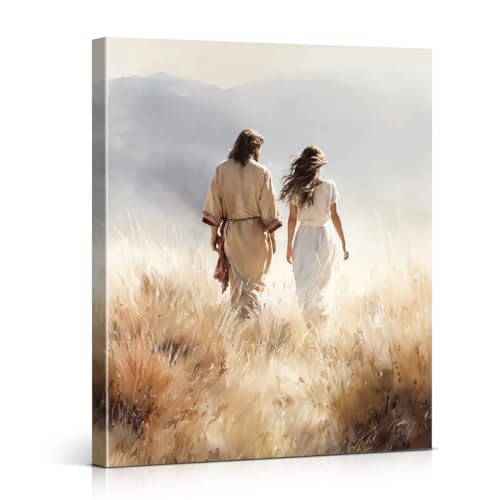 Christian Good Shepherd Wall Art Jesus Canvas Print Picture Framed - color: color-E