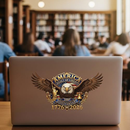 USA 250th Anniversary Patriotic Car Decal - color: Sticker 250 Years