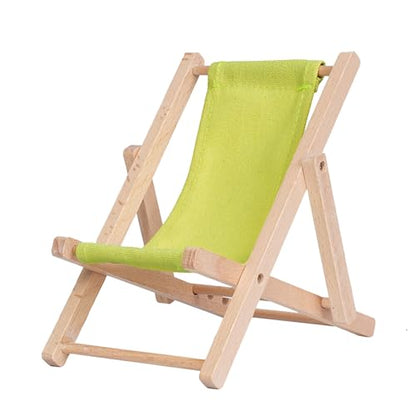 Foldable Wooden Cell Phone Stand, Phone Holder for Desk - color: Yellowish green