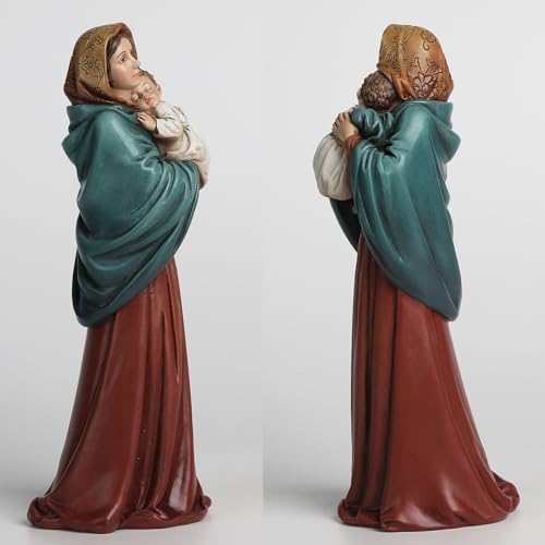 BC Catholic Madonna of The Streets Statue, Blessed Virgin Mary Figure, Holy Mother Home Décor, Religious Gift 9.2" H, Renaissance Sculpture Handmade by Buildclassic