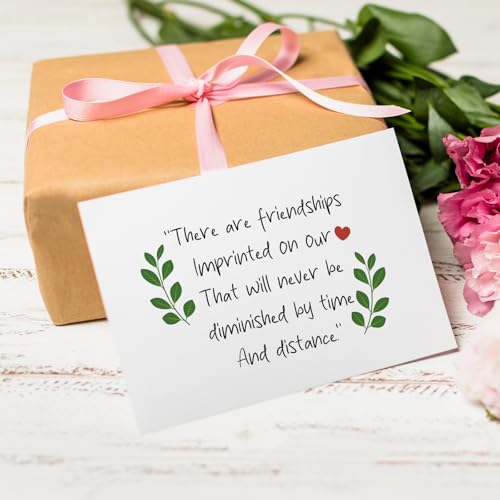 Sweet Friendship Card for Him Her, Birthday Card for Friend Bestie, Long Distance Friend Valentine Card, There Are Friendships Imprinted On Our Heart - color: Friendship Card