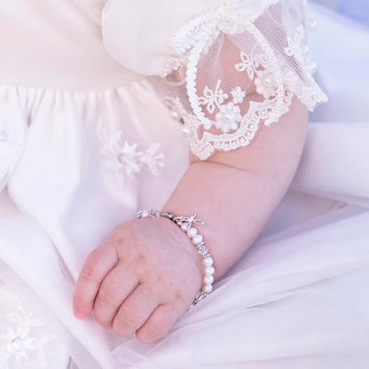 Cherished Moments Baptism to Bride Bracelet .925 Silver or 14K Gold-Plated - color: Silver Girl