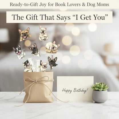 French Bulldog Magnetic Bookmarks Set of 8 – Cute Frenchie Page Clips with Funny Expressions, Dog Lover Gifts, Creative Reading Accessories & Party Favors - style: French Bulldog Magnetic Bookmarks