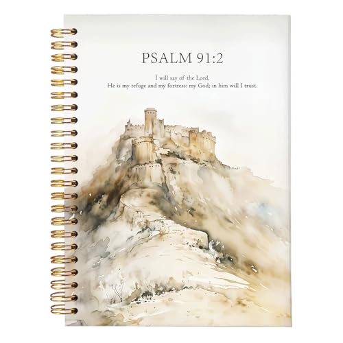 Christian Journal,Christian Journals for Women,Bible Study Notebook - color: Psalm 91:2