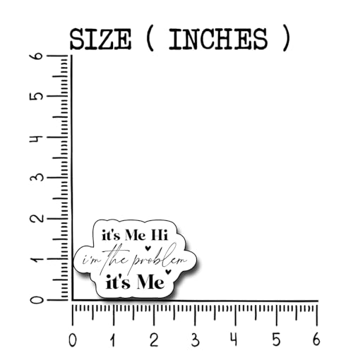 (3Pcs) It's Me Hi I'm the Problem It's Me Sticker, Gifts Decorate Books Laptop Phone, Water Bottles Kindles Stickers, Tumbler Waterproof Vinyl Decorate Sticker 3 x 2,2" Inch - color: It's Me Hi I'm the Problem It's Me