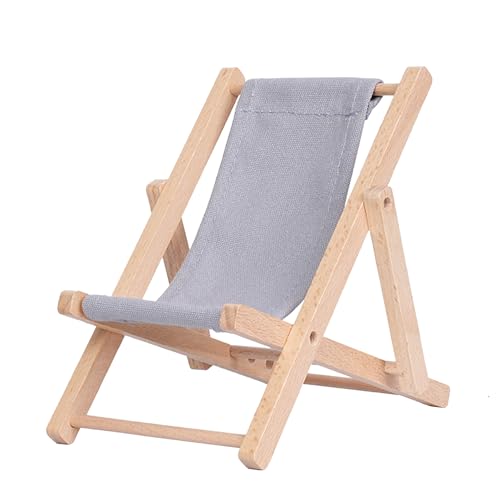 Foldable Wooden Cell Phone Stand, Phone Holder for Desk - color: Gray