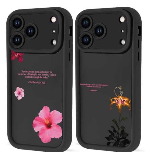 Psalms 30:5 Bible Verse Jesus Christian Flower Phone Case for iPhone 17e/iPhone 16e Case Shockproof Soft Protective for Women Men Cover Funda for iPhone 17e/iPhone 16e 6.1 Inch - color: Flower