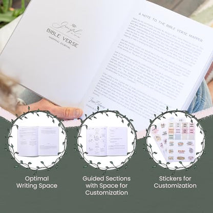 Graceful By Design Linen Bible Verse Mapping Journal - color: Grey