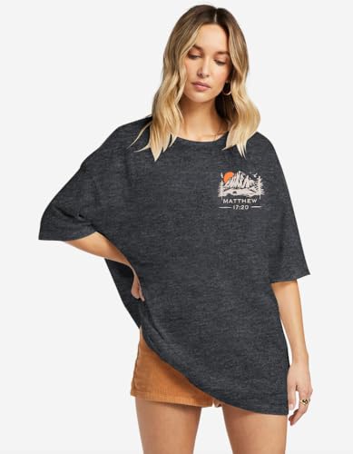 ASTANFY Oversized Tshirts for Women: Deserve Day Shirt Funny Skeleton Shirts Casual Oversized Graphic Tees Tops - color: Grey-faith, size: Small
