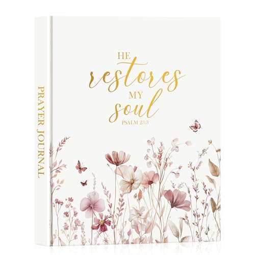 Lanpn Bible Prayer Journal for Woman, 68 Weeks Bible Study Journal Christian Prayer Notebook Planner with Scripture Verse, Daily Devotional Stuff, Christian Religious Faith Gifts, Leather Hardcover - color: Bible-23:3