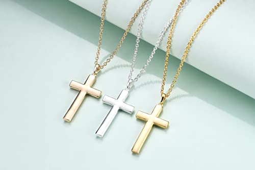 Baptism Cross Necklace for Women,First Communion Cross Necklaces Jewelry Gifts for Women - color: G Cross