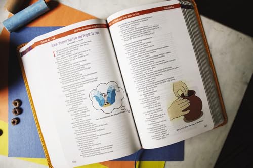 NIrV, The Illustrated Holy Bible for Kids, Leathersoft, Yellow, Full Color, Comfort Print: Over 750 Images