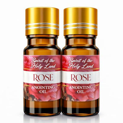 Biblical Rose of Sharon Anointing Oil from Jerusalem 2 Bottles x 10 ml