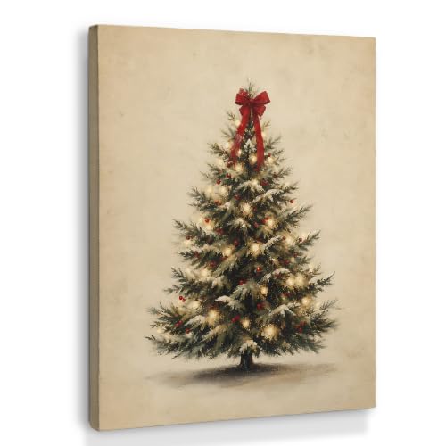 XINCEYWJ Vintage Farmhouse Christmas Tree Wall Art Decor 11x14 Inches - color: Christmas tree-3, size: 11x14in