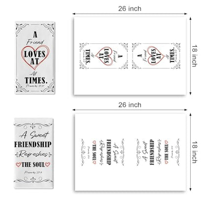 A Sweet Friendship Refreshes The Soul Kitchen Dish Towels Set of 2