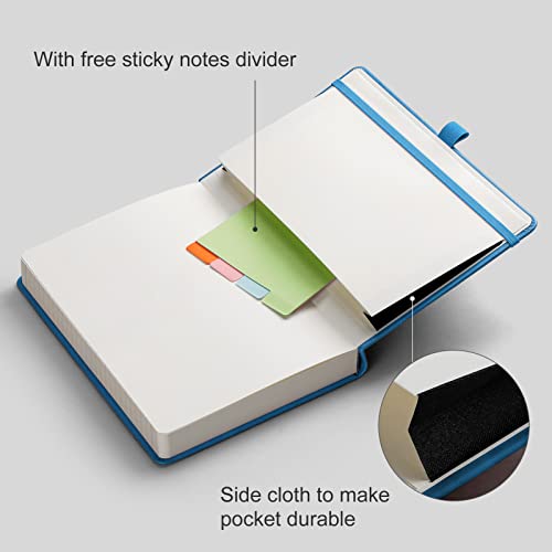 AHGXG Lined Journal Notebook, 320 Numbered Pages, A5 (5.75'' X 8.38'') - color: Light Blue, size: A5
