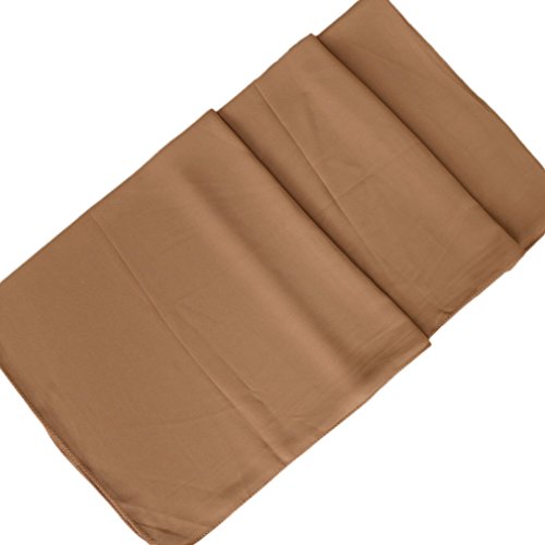 LMVERNA Solid Color Bubble Chiffon Scarf for Women Fashion Soft Hijab Long Scarfs Wrap Scarves - color: Nude