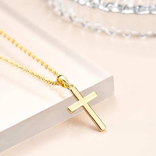 Baptism Cross Necklace for Women,First Communion Cross Necklaces Jewelry Gifts for Women - color: Dainty G Cross