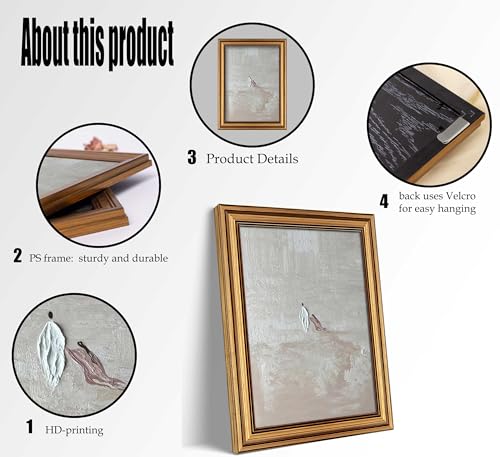 Gold Framed Jesus Healing Wall Art Woman Touches The Hem Of Jesus' Skirt Christian picture Wall Decor Minimalist Bible Stories Poster Print Artwork for Prayer Room Bedroom Home Decoration - color: Jesus Healing, size: 24"L x 16"W