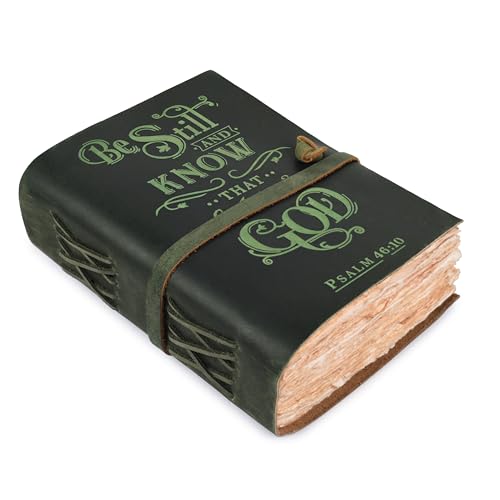 LEATHER VILLAGE Christian Journal For Women, Forest Green 8x6. - color: Green, size: 8 inches X 6 inches