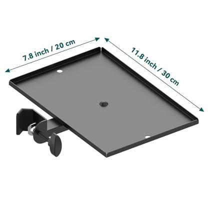 Microphone Stand Tray Clamp On Mic Stand Rack Tray Attach Holder