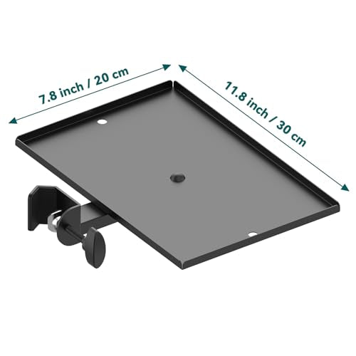 Microphone Stand Tray Clamp On Mic Stand Rack Tray Attach Holder