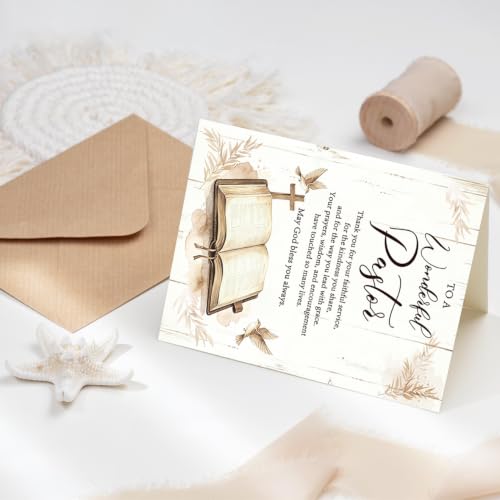 Thank You Pastor Card, Pastor Appreciation Card - color: BK-143