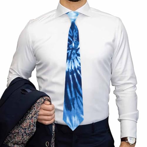 funny Ties for Men Business Novelty Men's Neckties for Festival Holiday Party Valentine's Day Wedding Christmas - color: Tie Dye Black