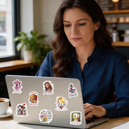 Prayer Board Kit Supplies - 50 Pcs Christian Jesus Bible Stickers - color: Watercolor
